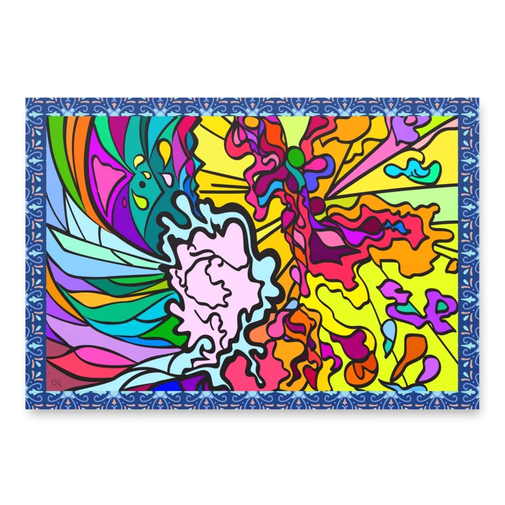 Coastal Escape - Vibrant Swirls Wrapping Paper Set – Marine Life Collection product image (1)