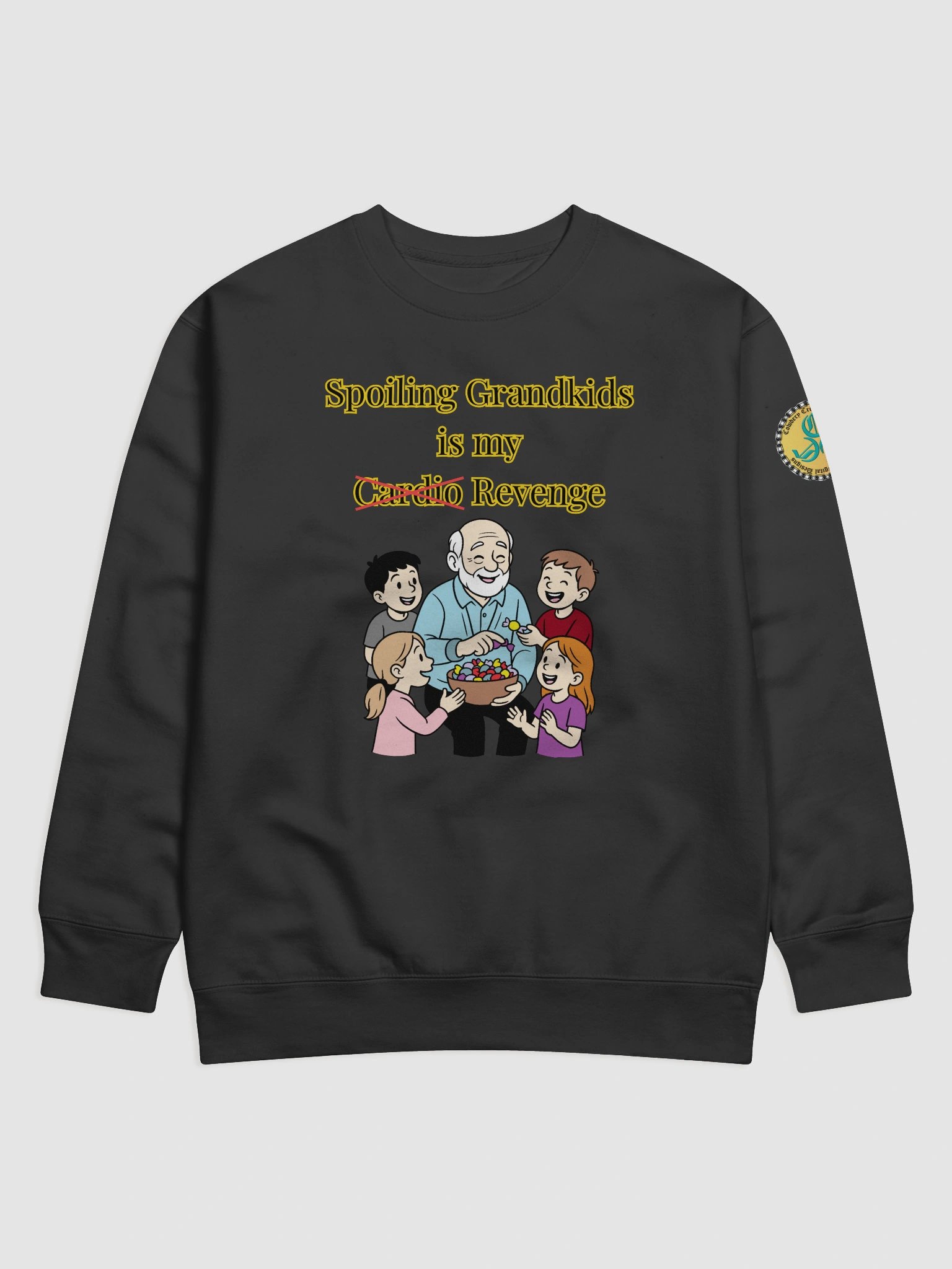 Spoiling Grandkids is my Cardio (Male) Cotton Heritage Premium Sweatshirt product image (1)