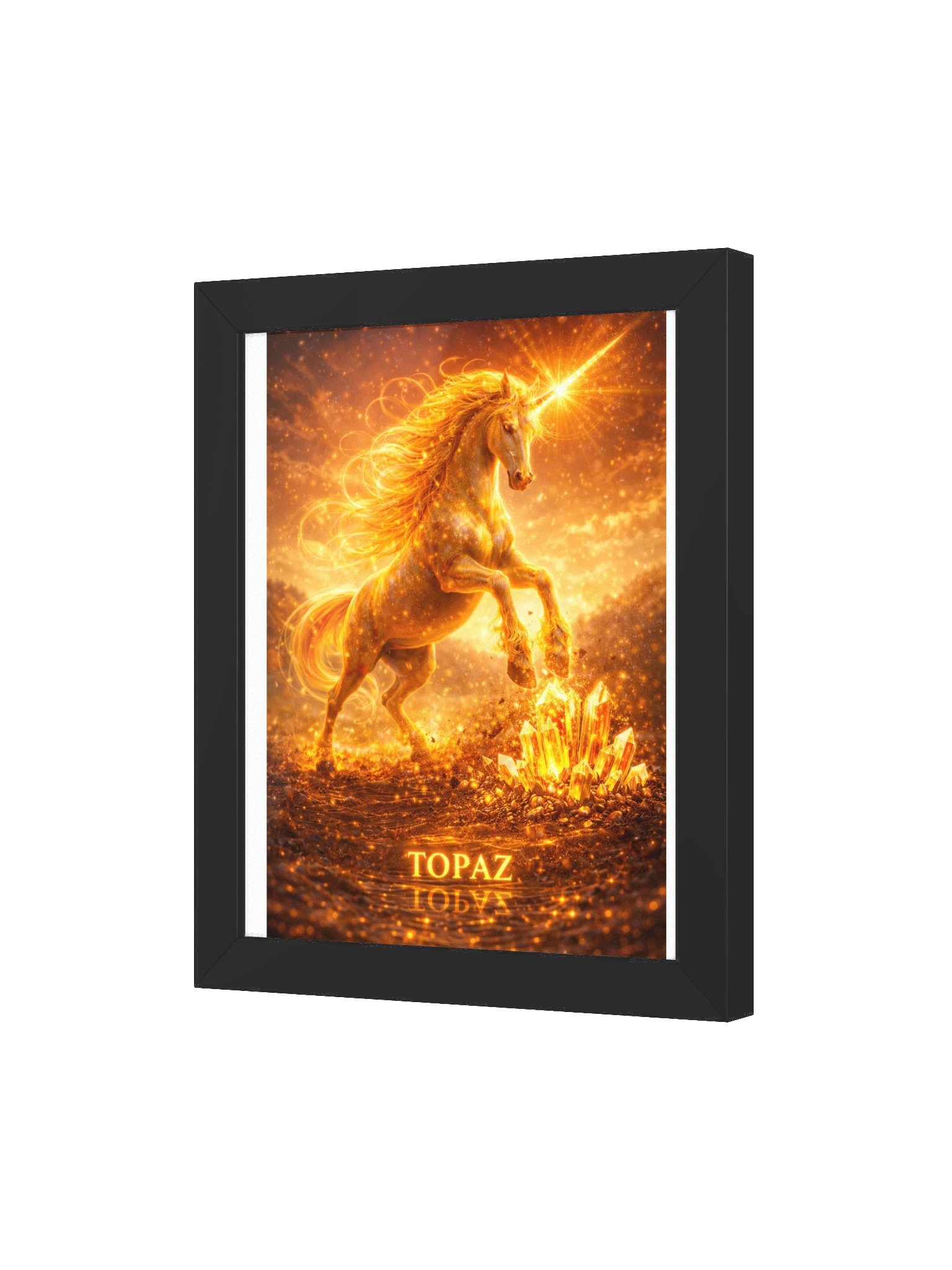 Topaz Unicorn Framed Poster product image (103)