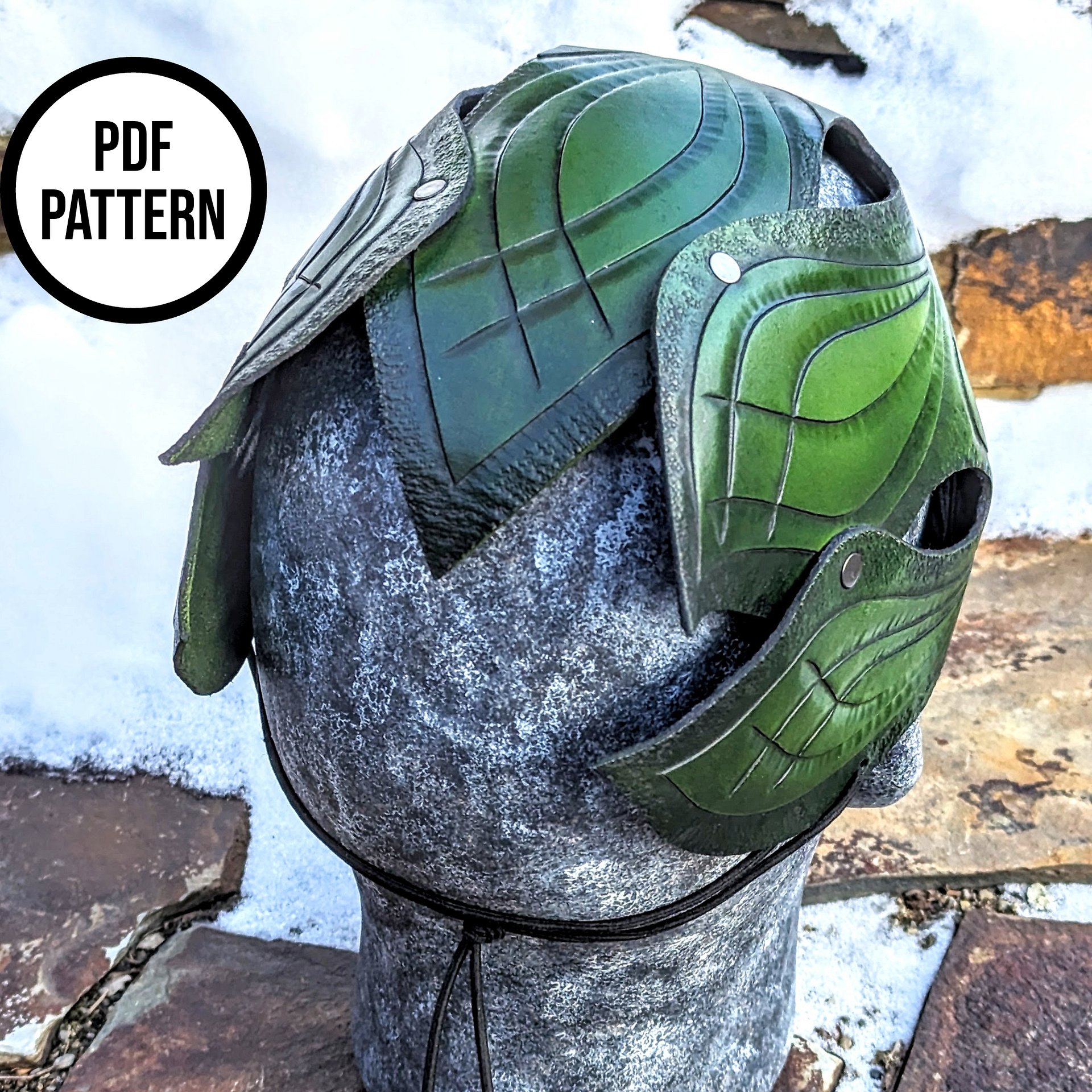 Elven Helm - PDF Pattern for Leather & EVA Foam product image (4)