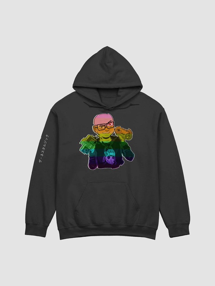 Glitch Hanzi Sleeve Hoodie product image (1)