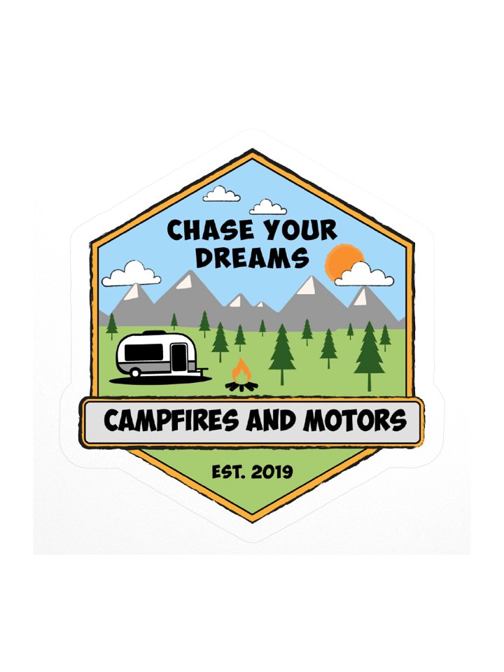 Campfires and Motors Sticker product image (1)