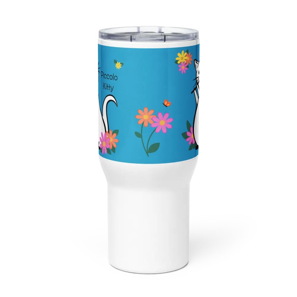 Flute Kitty Travel Mug w handle - Piccolo product image (2)