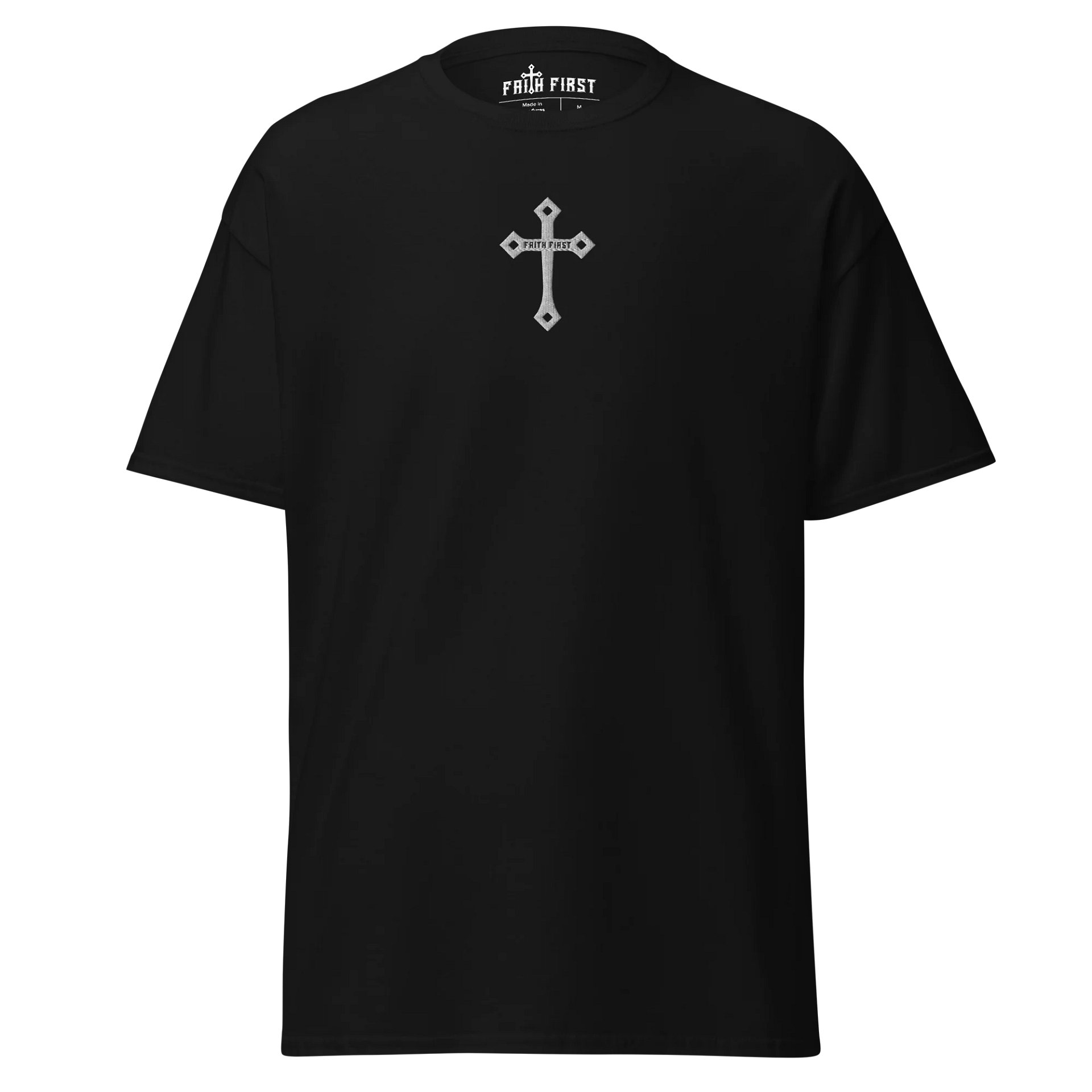 Cross Unisex T-Shirt – Embroidered product image (1)