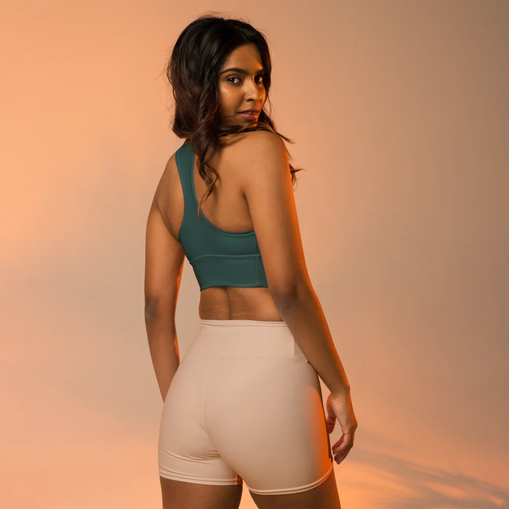 Longline Sports Bra - Deep Teal product image (10)
