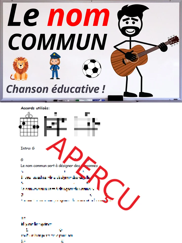 Le nom commun - Accords de guitare product image (1)