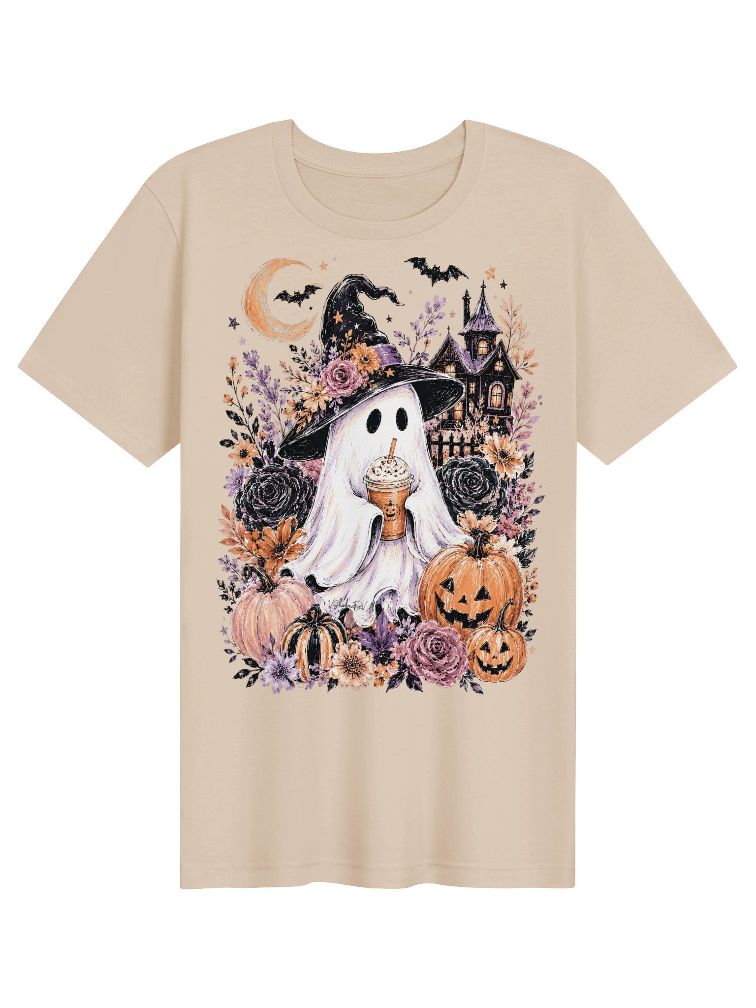 Witchy Ghost Coffee Tee product image (81)