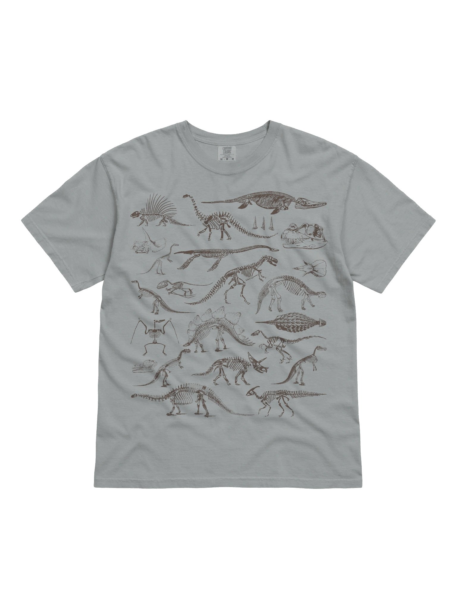 Dark Academia Dinosaur Skeleton Shirt – Vintage Fossil Bones Graphic Tee product image (1)