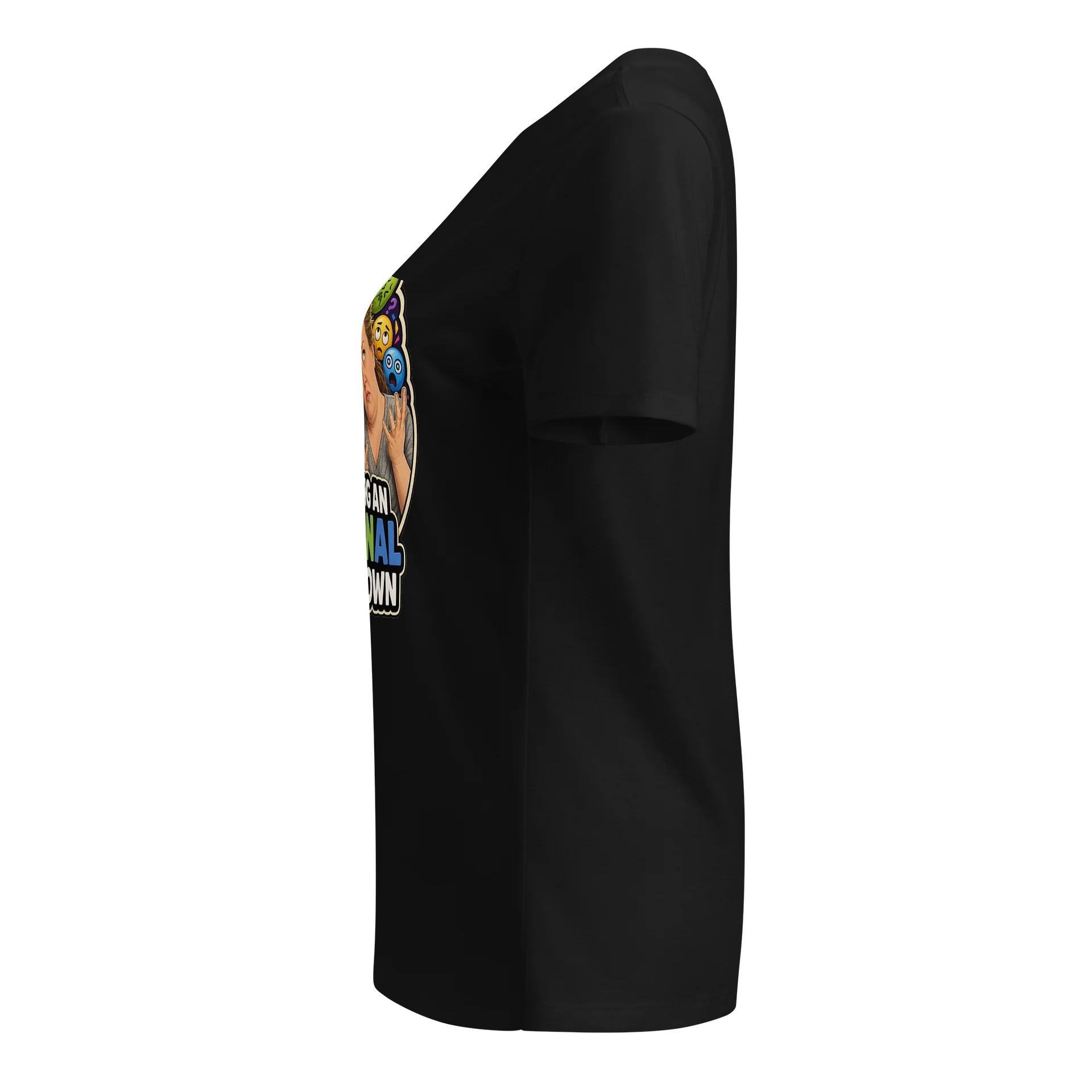 I’m Having an Emojinal Breakdown Women’s V-Neck Tee product image (2)
