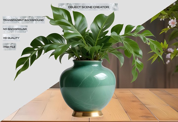 Jade Signature – Classic Jade Vase PNG product image (2)