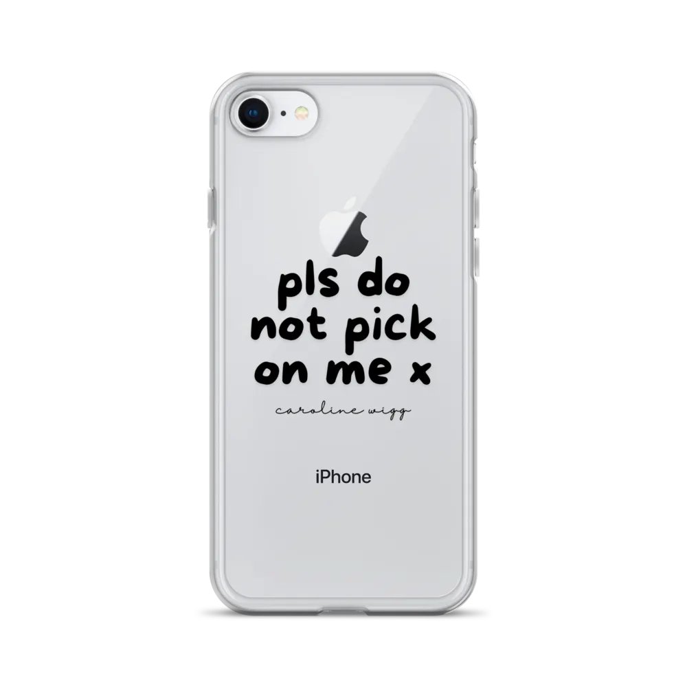 Don't Pick Me iPhone® Clear Case product image (1)