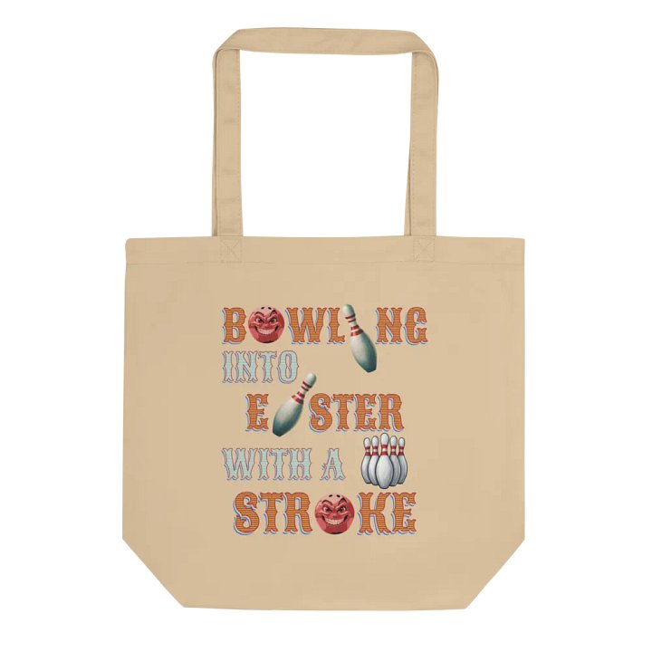 Bowling Into Easter With A Strike Vintage Fun Tote Bag product image (1)