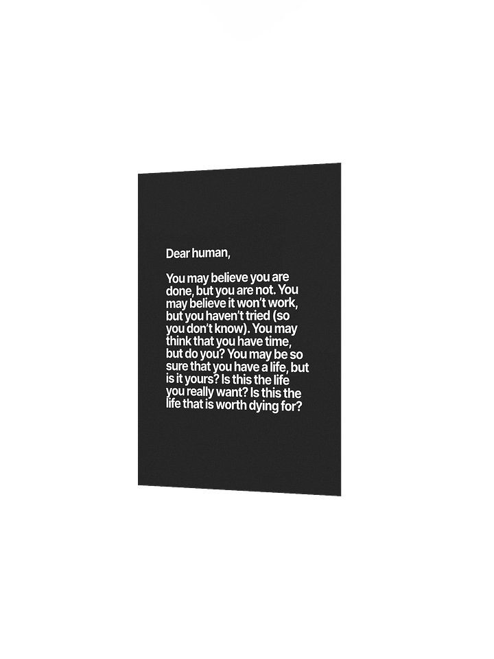 Dear human (Poster) product image (2)