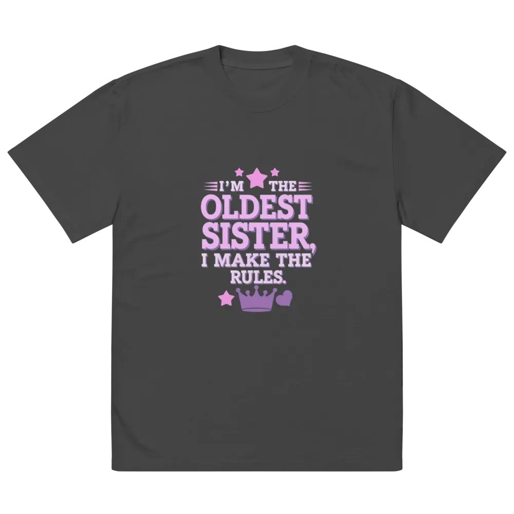 Oldest Sister Rule Maker Oversized Tee product image (5)