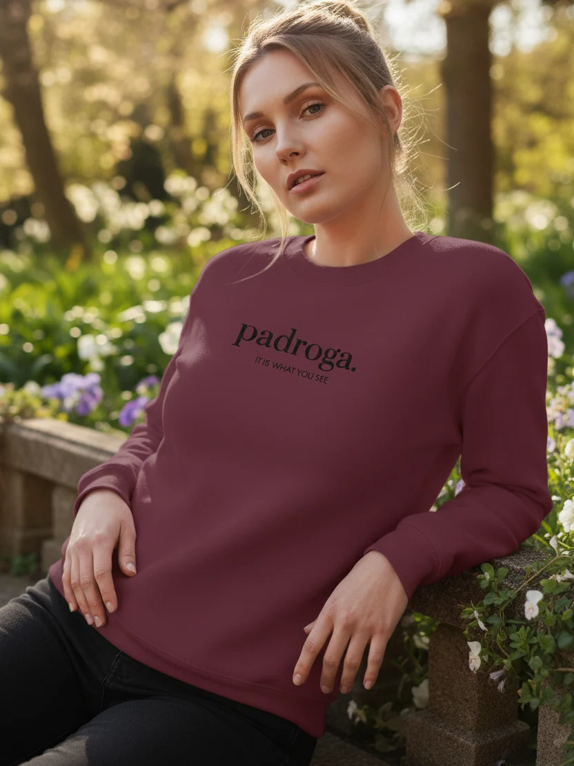 padroga. essentials maroon embroidered logo product image (9)