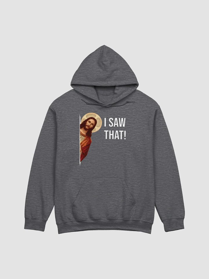 Saintly Surveillance: Jesus Sees All Hoodie product image (2)