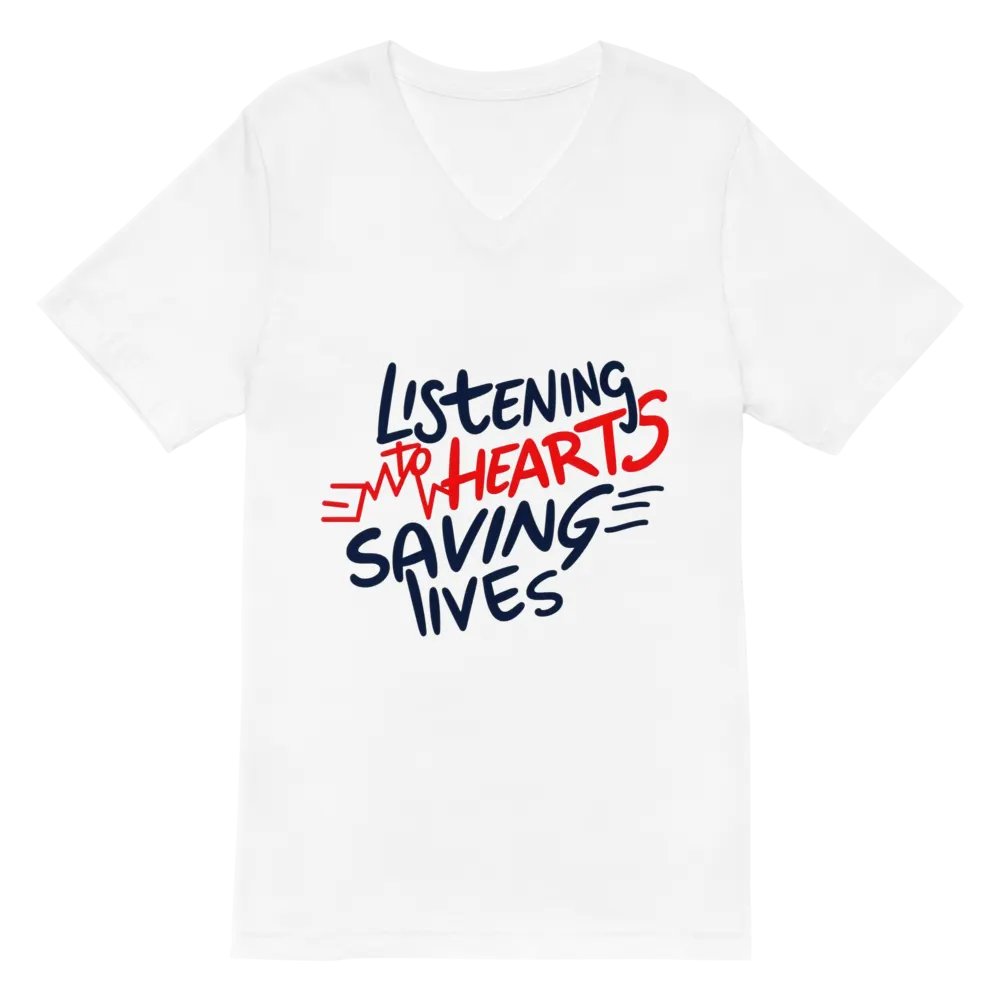 Heartbeat Art V-Neck Tee product image (2)