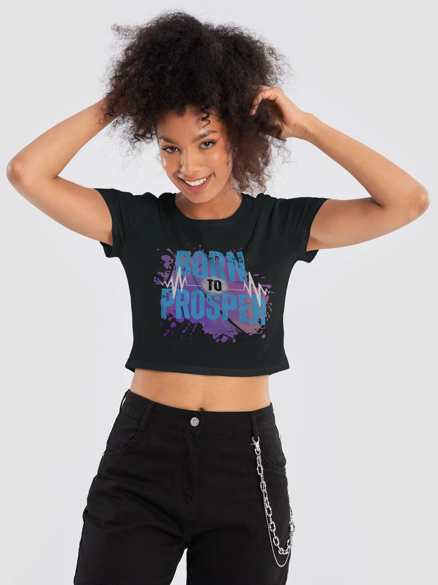 Born to Prosper Women's Crop Tee product image (18)