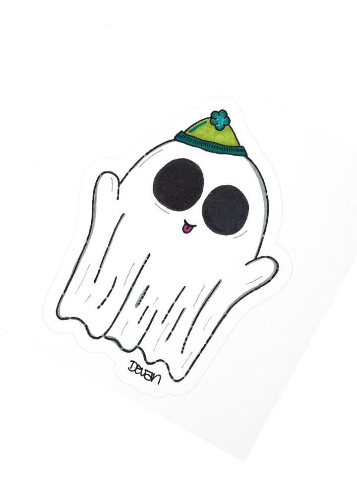 Silly Ghost Sticker product image (2)