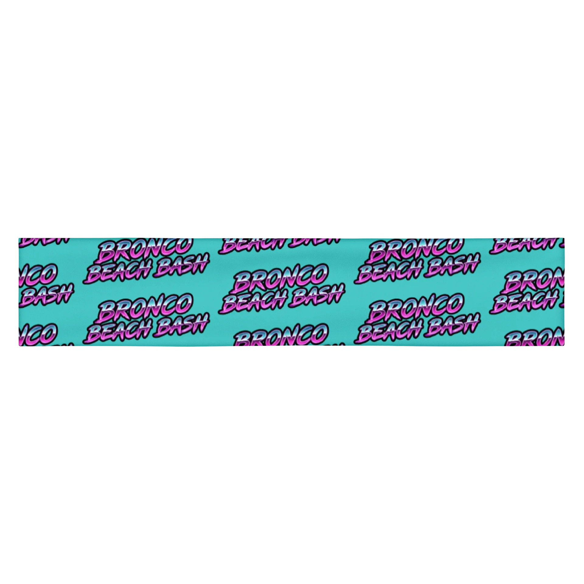 2026 Bronco Beach Bash OBX / Destination Bigfoot Bronco Collab All Over Print Headband (Dark Turquoise) product image (2)