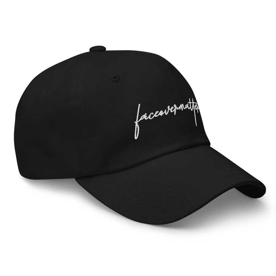 Faceovermatter Dad Hat (Black) product image (3)