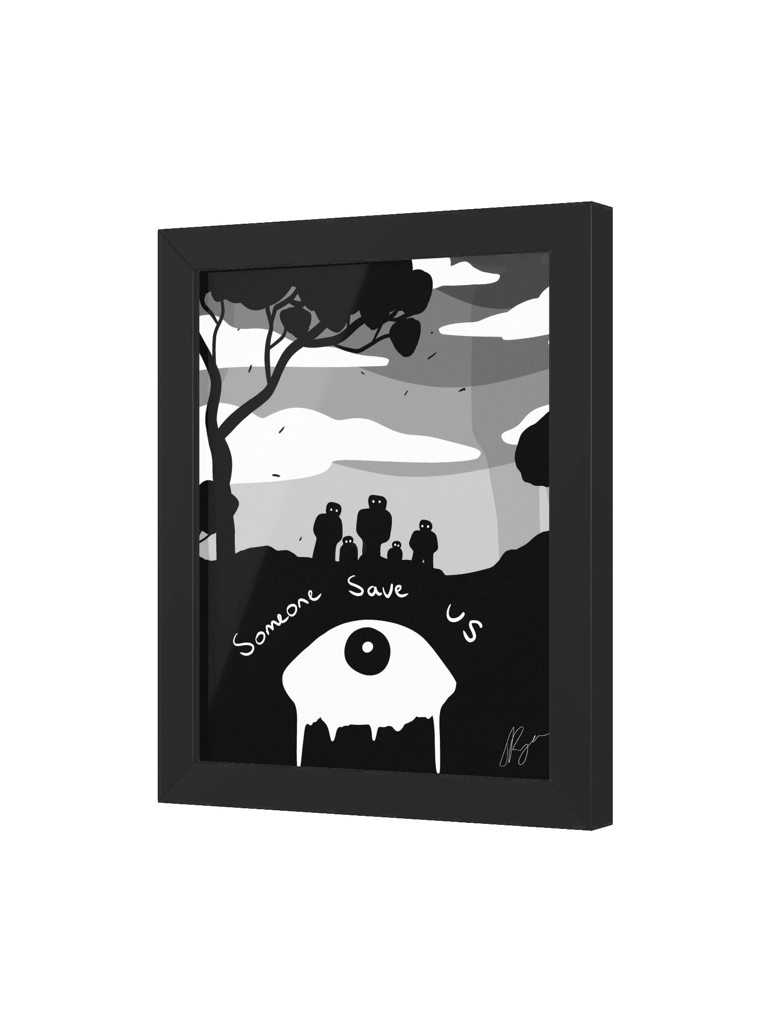 Someone Save Us — Framed Print product image (3)