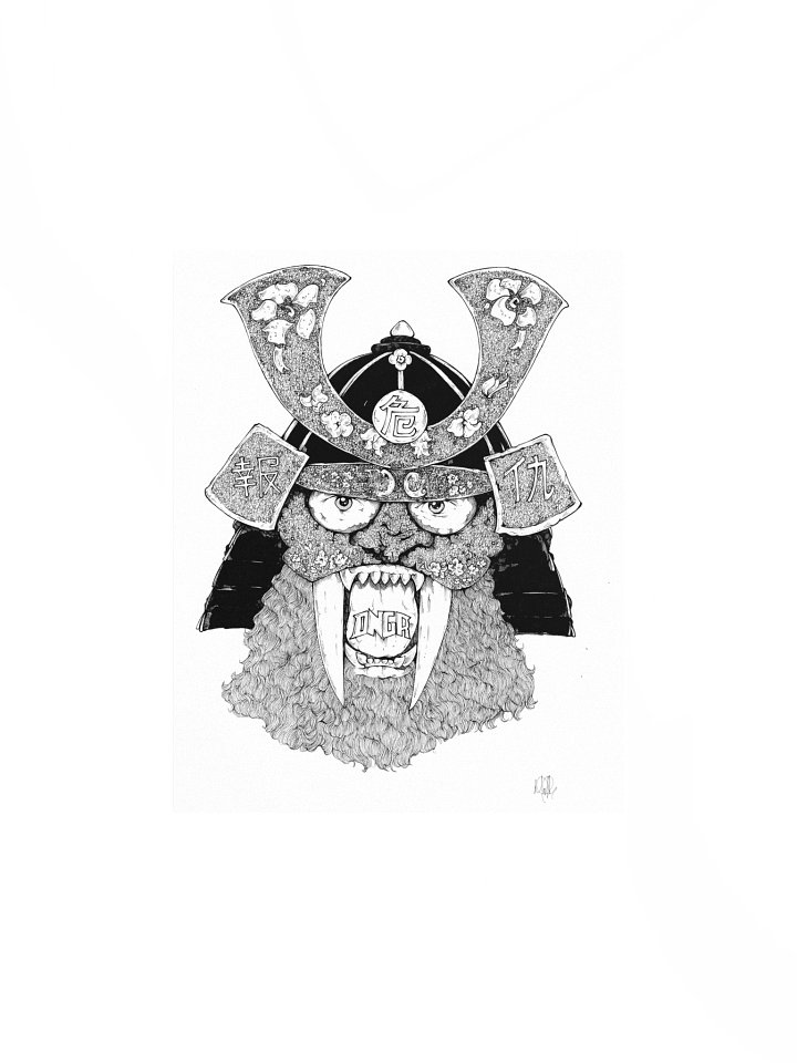 DNGR Oni Samurai Premium Print product image (1)