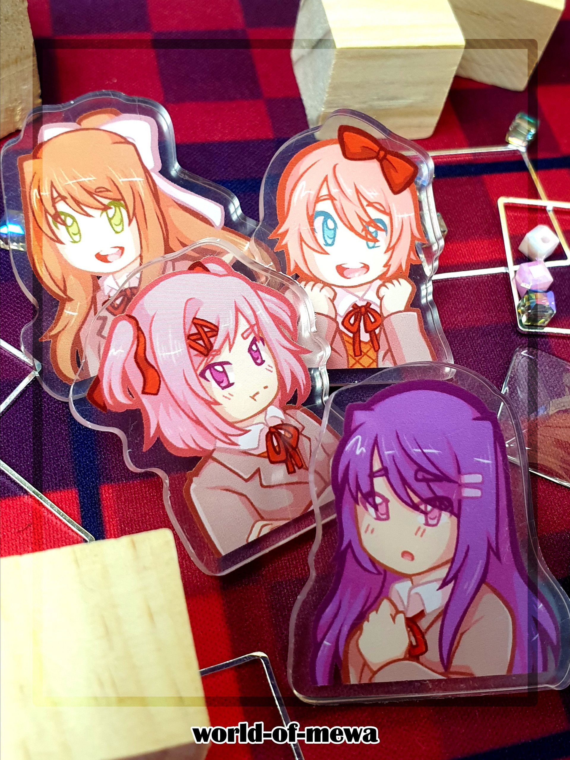Doki Doki Literature Club | Acrylic Pins product image (1)