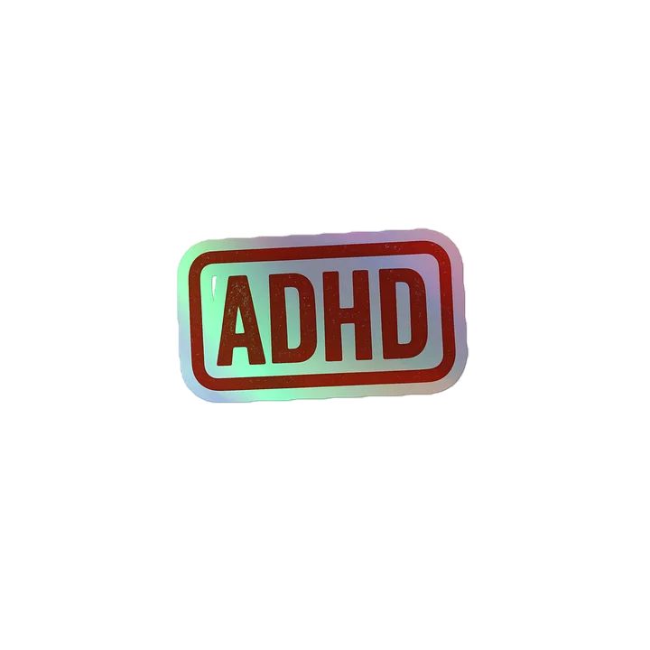 Bold ADHD Holographic Sticker Sheet product image (1)