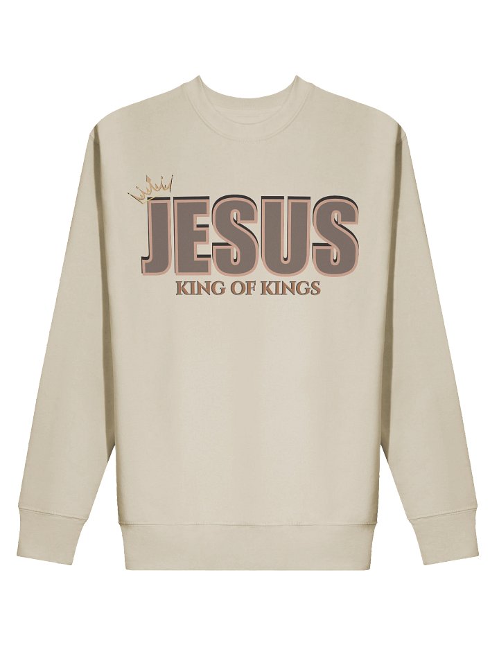 Jesus the King Christian Faith Premium Pullover Sweatshirt - Comfortable & Inspirational Faith Apparel product image (2)