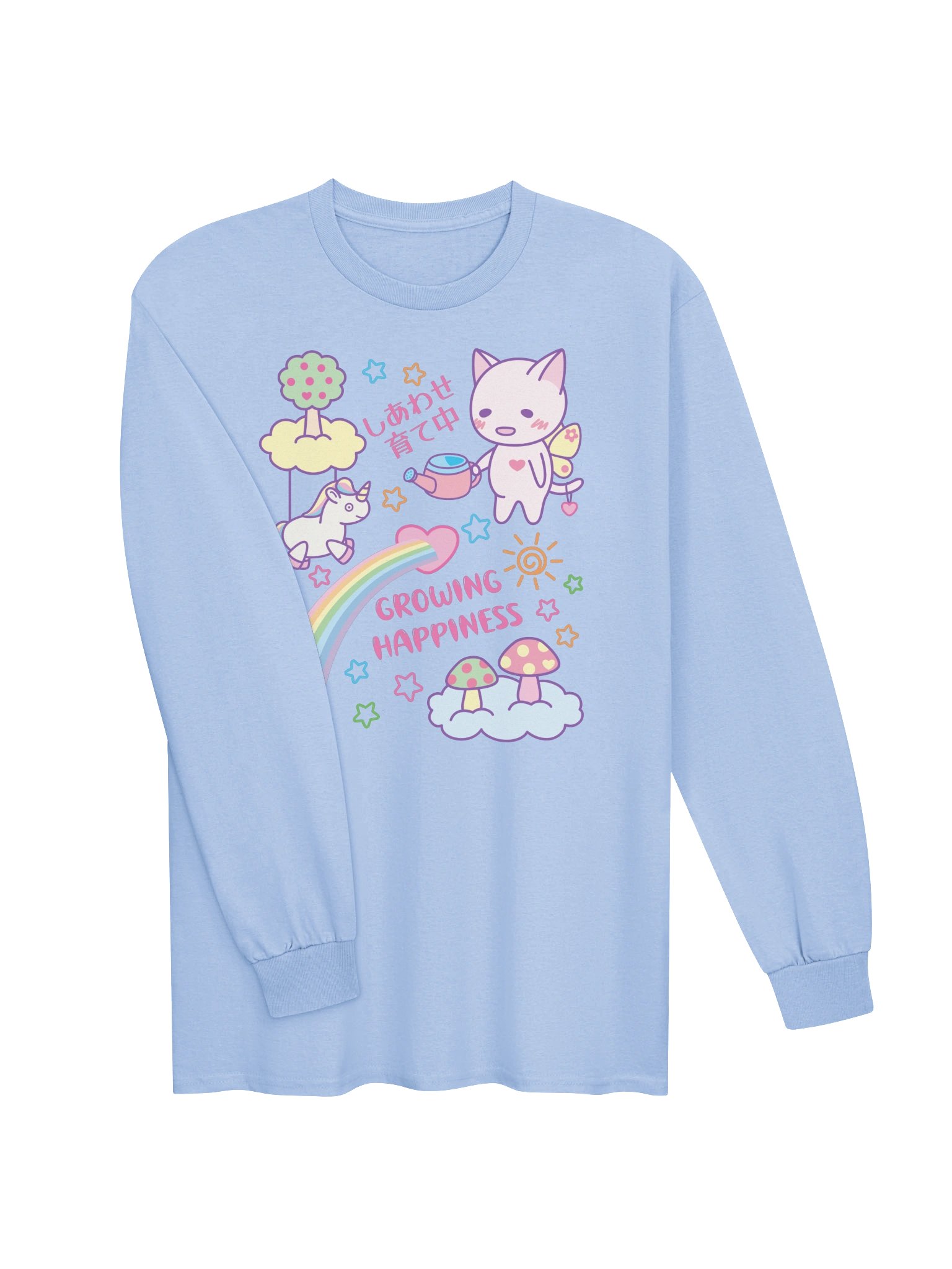 Happy Butterfly Cat - Unisex Adult Long Sleeve T-shirt product image (2)