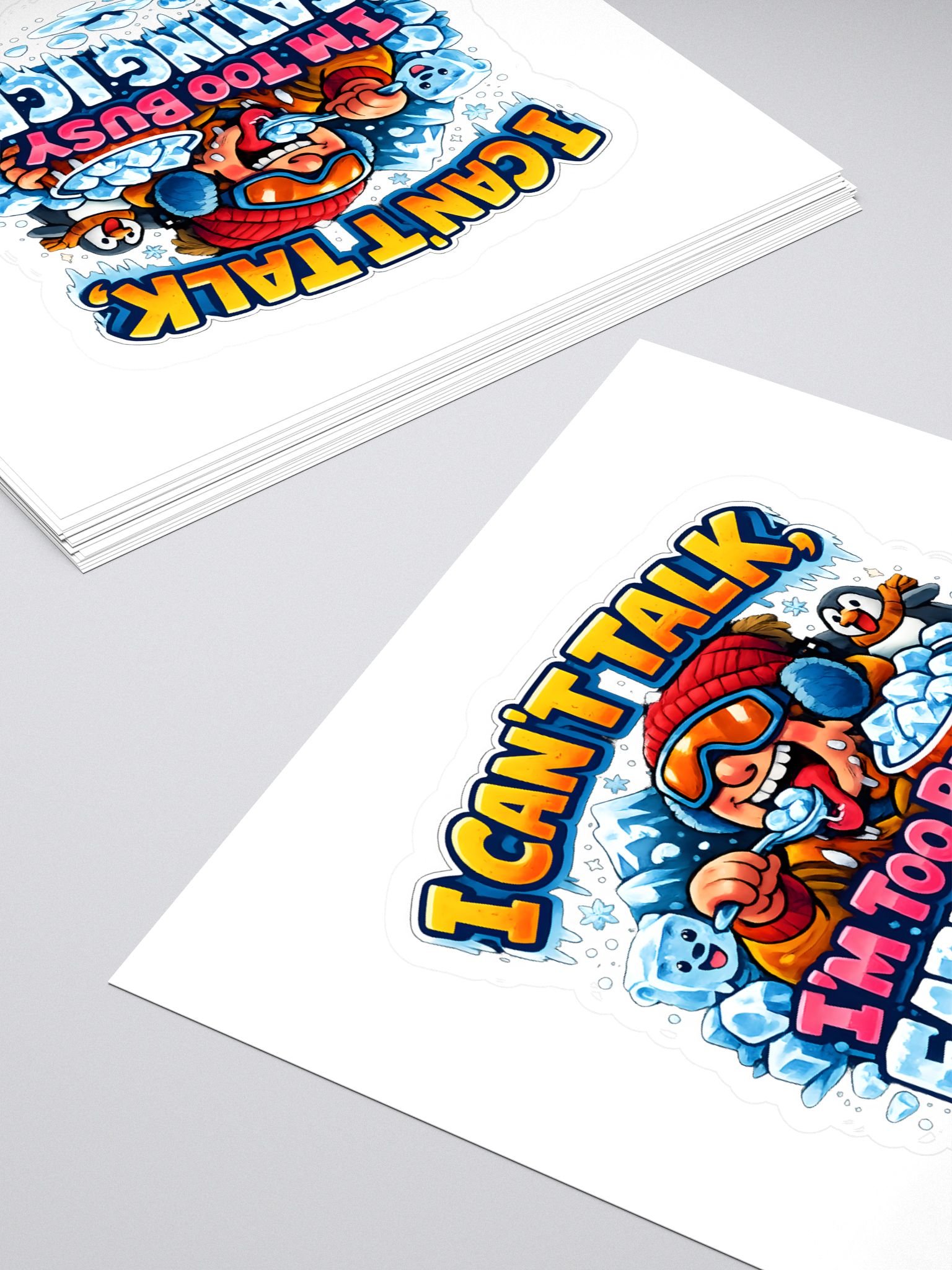 Eating Ice Sticker product image (4)