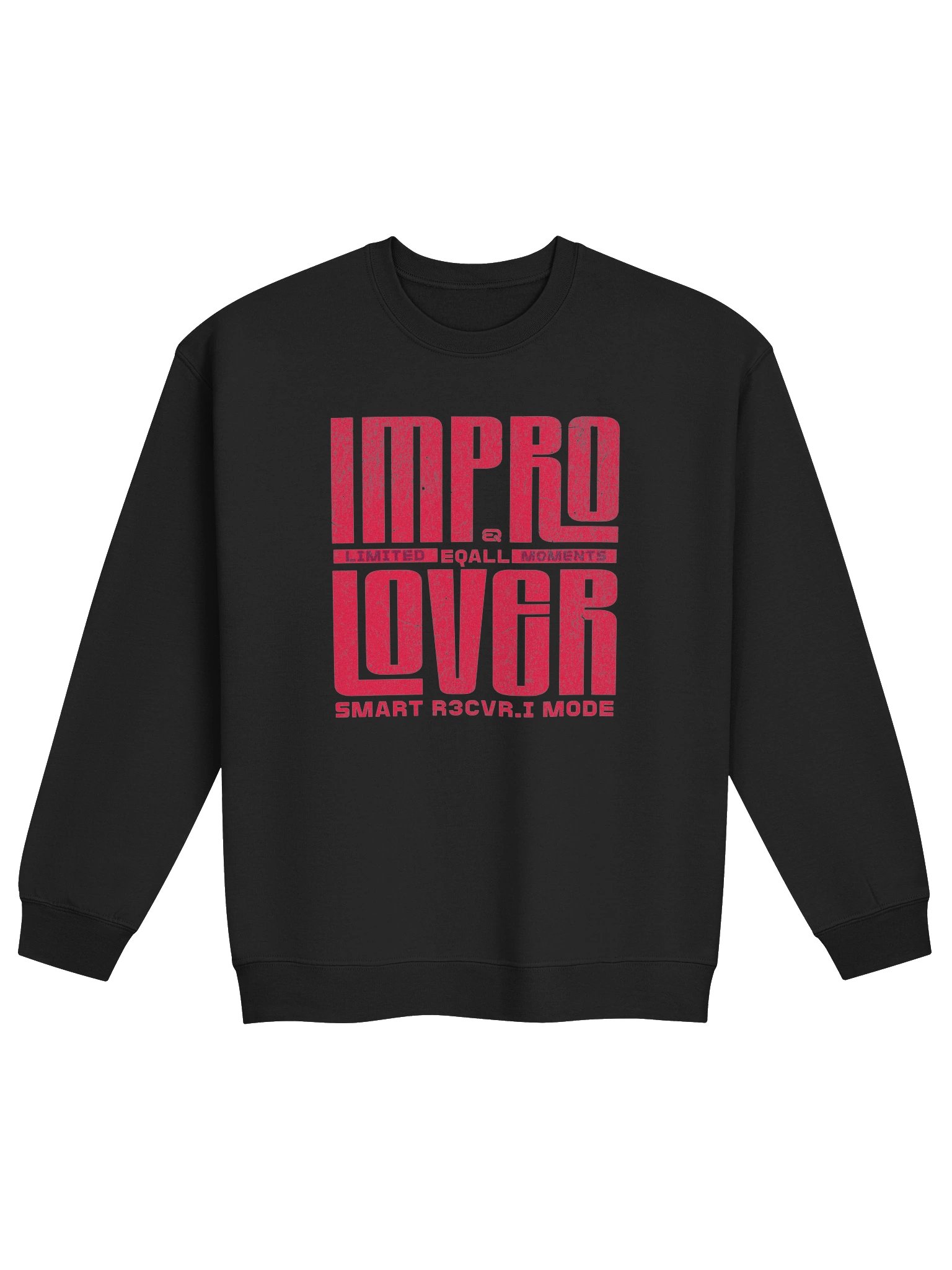 Limited IMPRO Lover Moments Crewneck Sweatshirt_R3CVR.i mode by EQALL® Essentials_Red product image (22)