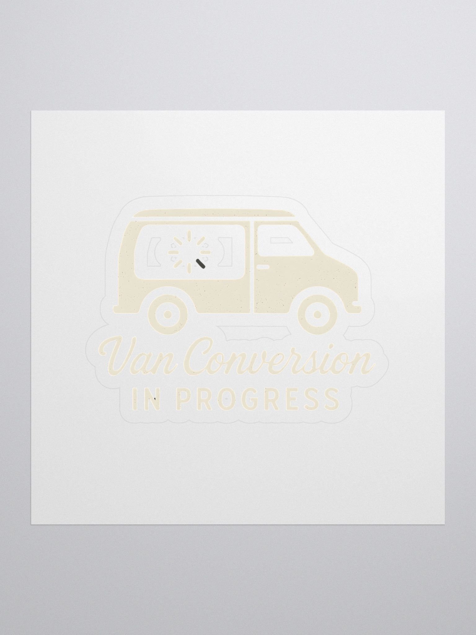 Van Conversion in Progress - Sticker product image (1)