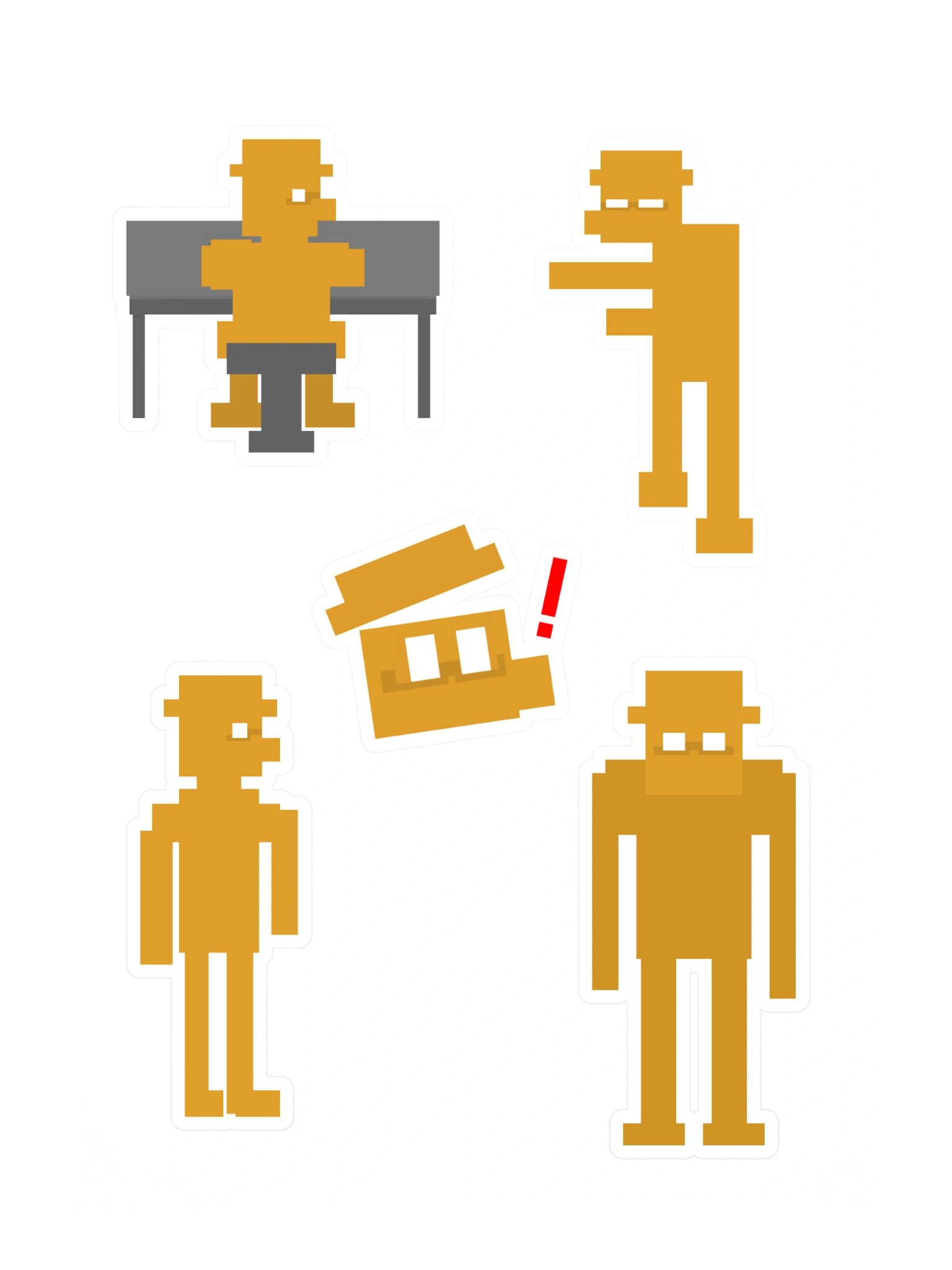 FNAF Inspired - Henry Sticker Sheet product image (3)