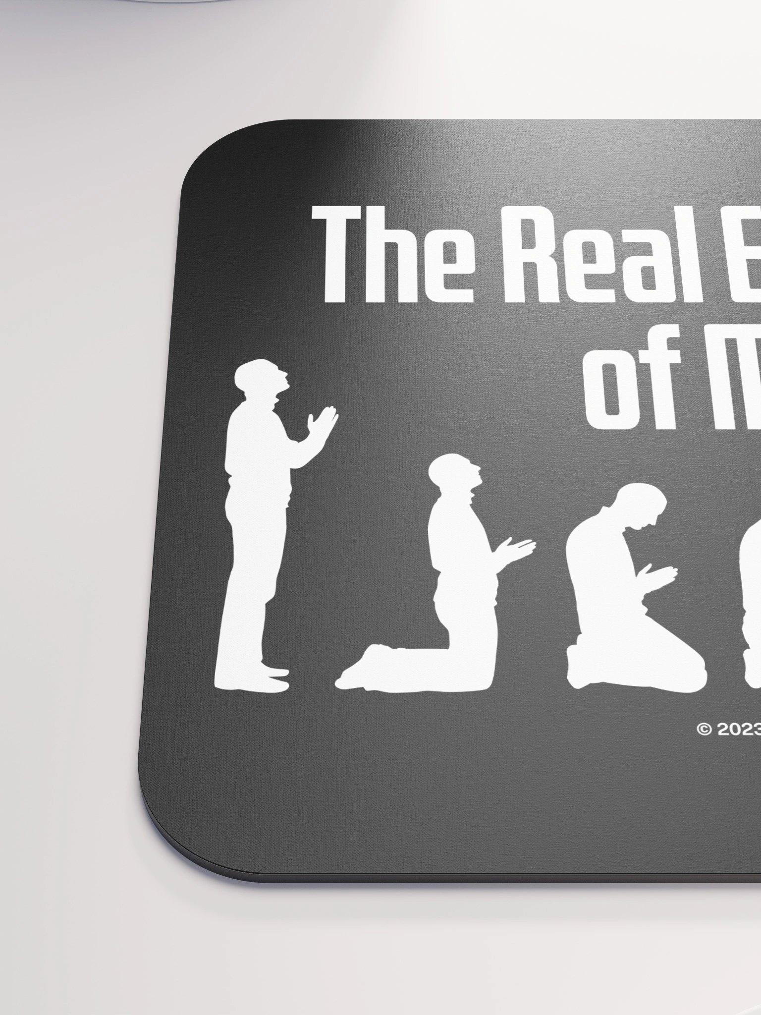 The Real Evolution of Man, Black Mouse Pad product image (6)