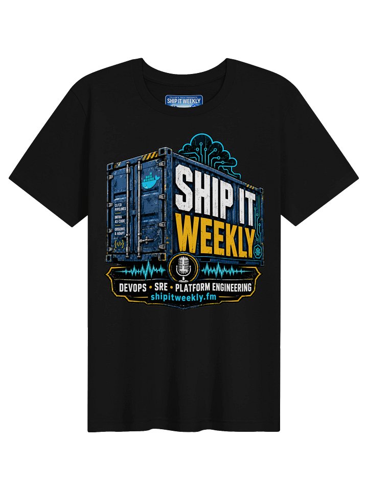 Containerized Chaos | Ship It Weekly DevOps Tee product image (1)