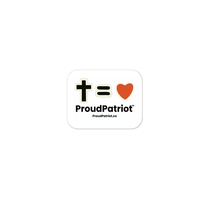 God = Love Vinyl Sticker product image (1)