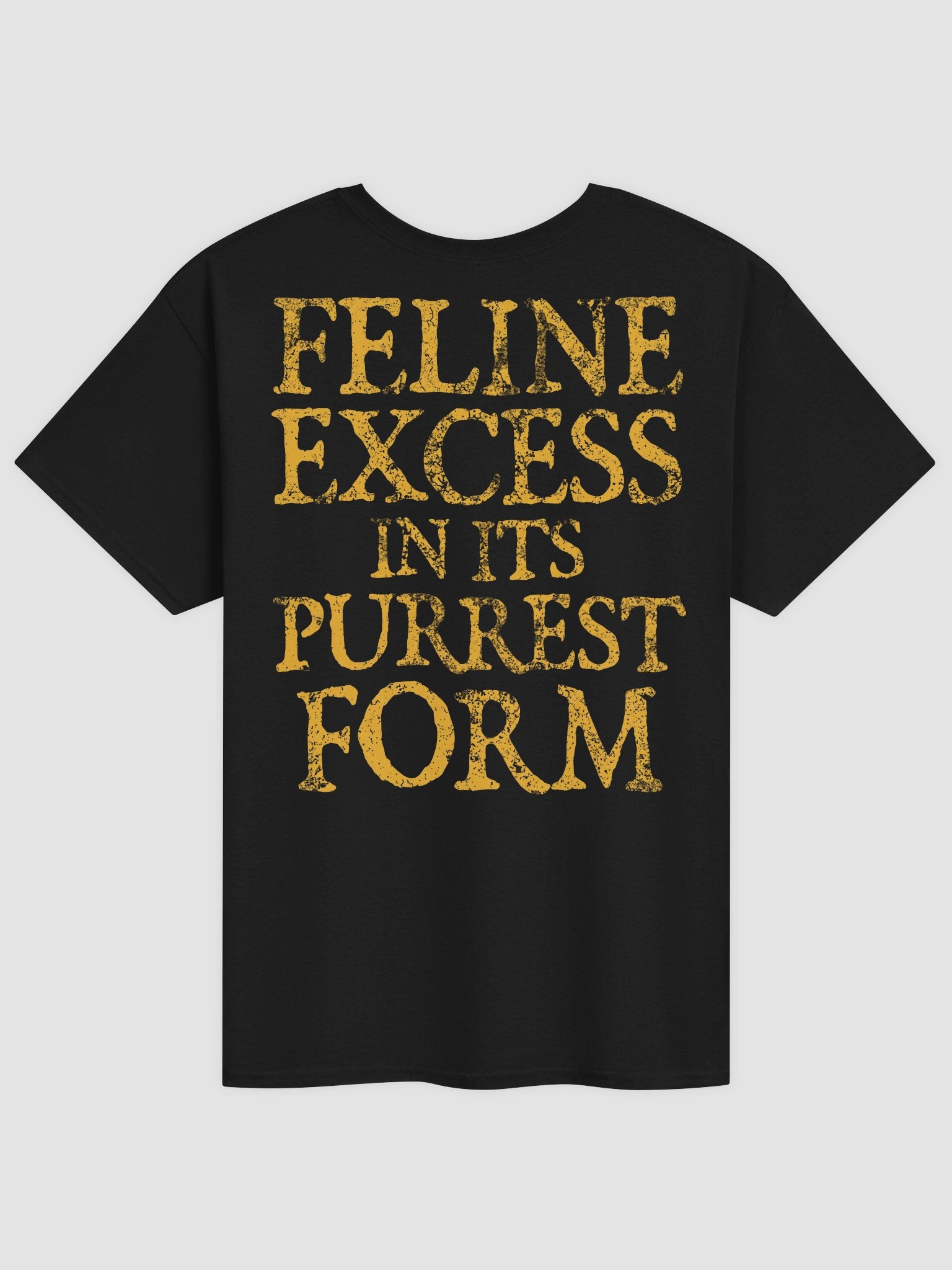 CLAWBAR FELINE EXCESS TEE — CROWBAR PARODY MERCH product image (2)