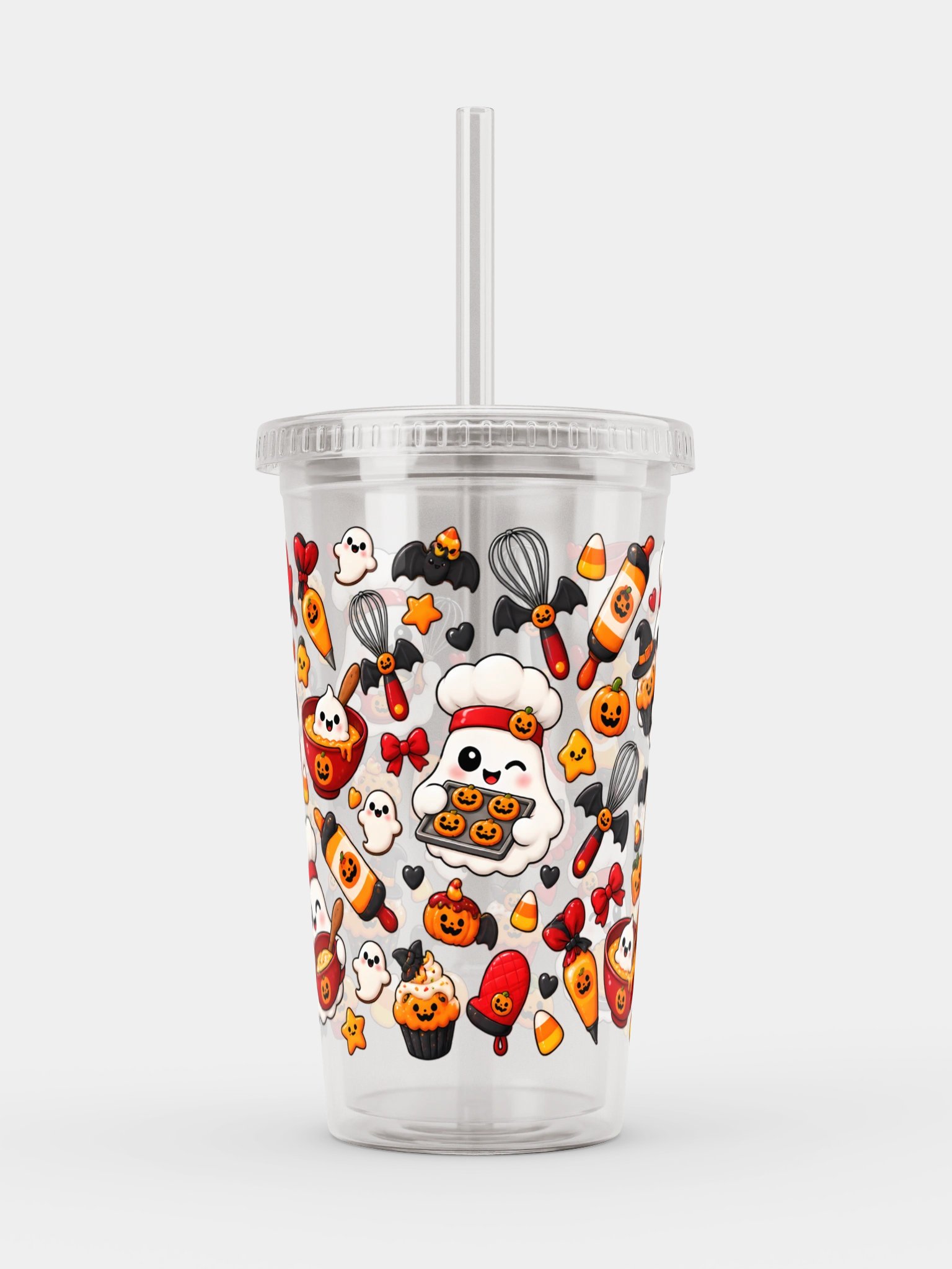Halloween X Chef Mashup Clear Wall Tumbler 16 Oz (473 ml) product image (1)