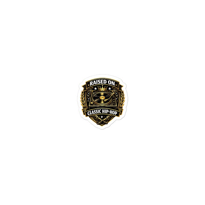 RAISED ON HIP HOP STICKER product image (1)