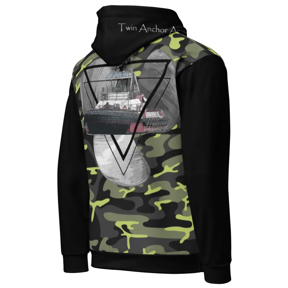 3 Prop - T & Tug Athena (Black & Green Camouflage) – Performance Marine Wear | Twin Anchor Apparel North Current Line product image (8)