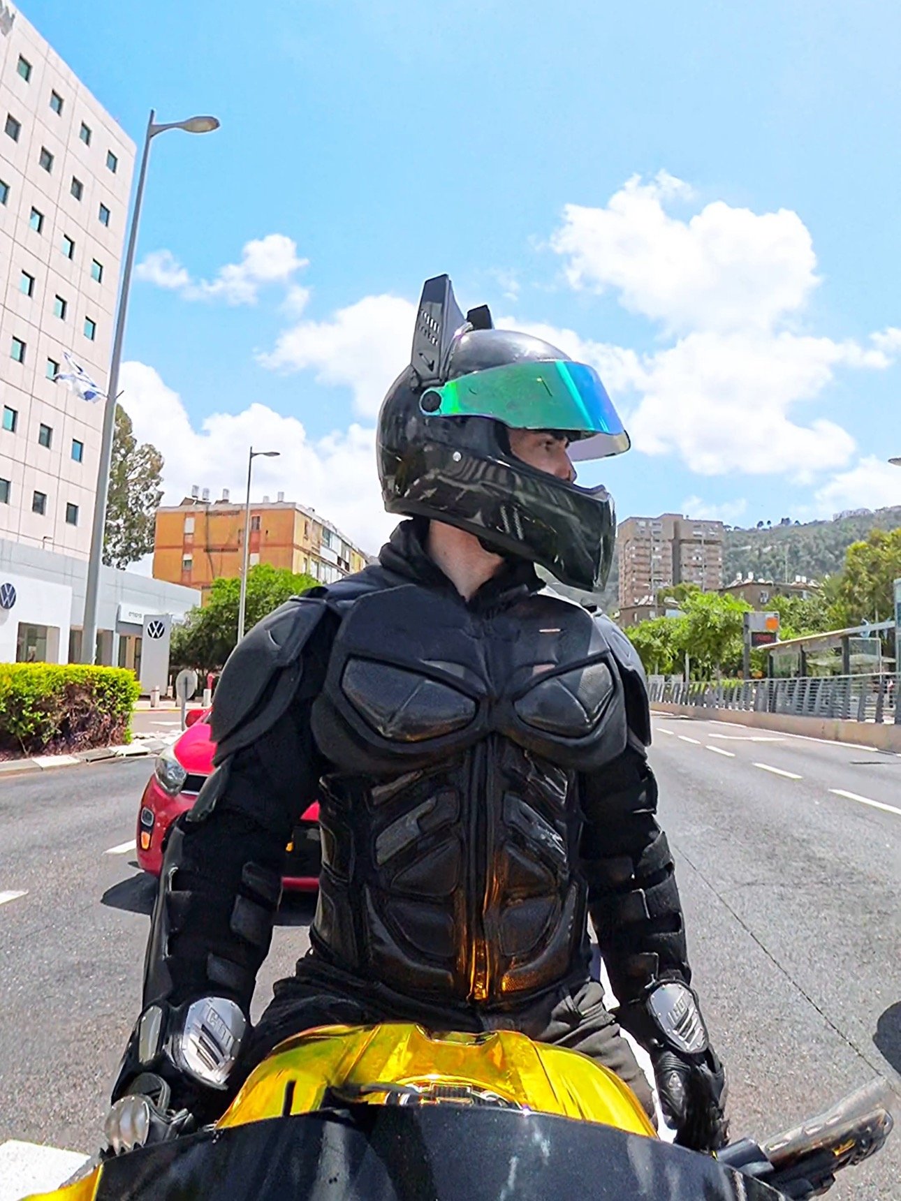 Batman ears for moto helmet ( horns ,sports equipment, gear, protection) product image (6)