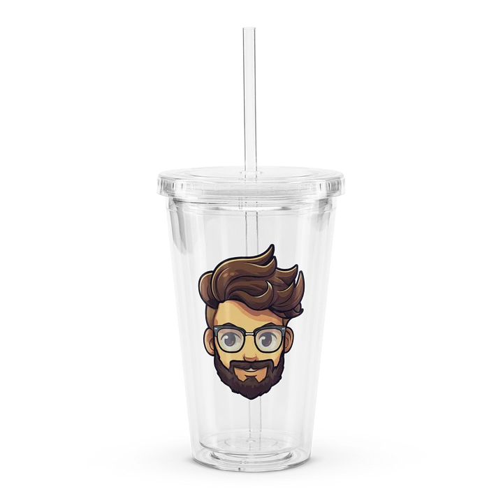 christopherloft Double Wall Clear Plastic Tumbler (16 oz) product image (1)