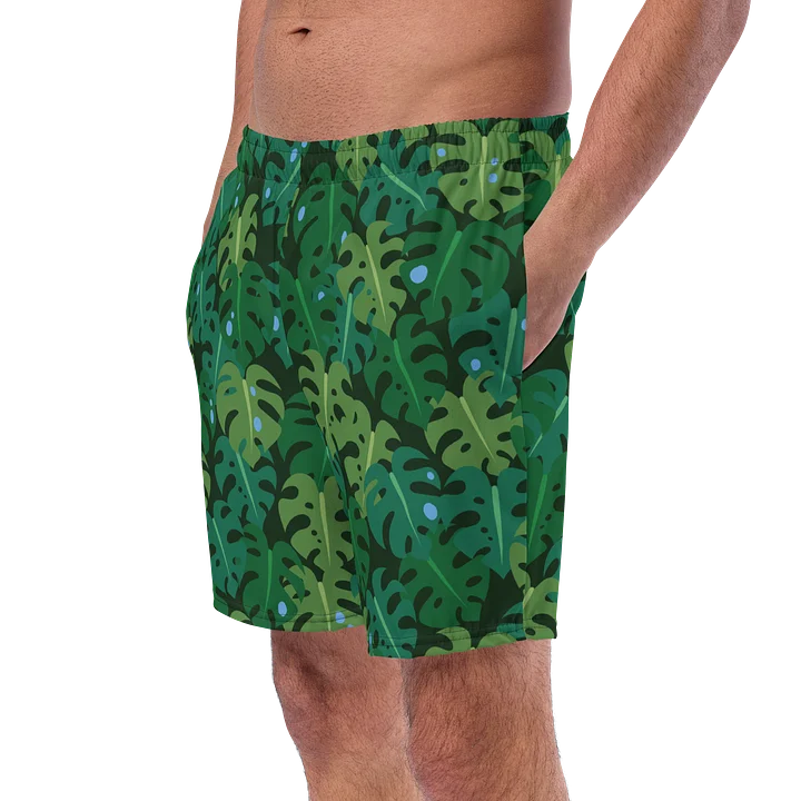 Jungle Leaves Swim Trunks product image (1)