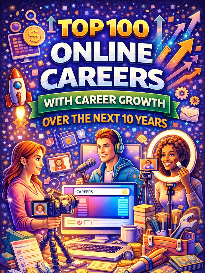 Top 100 Online Careers with Career Growth Over the Next 10 Years product image (1)