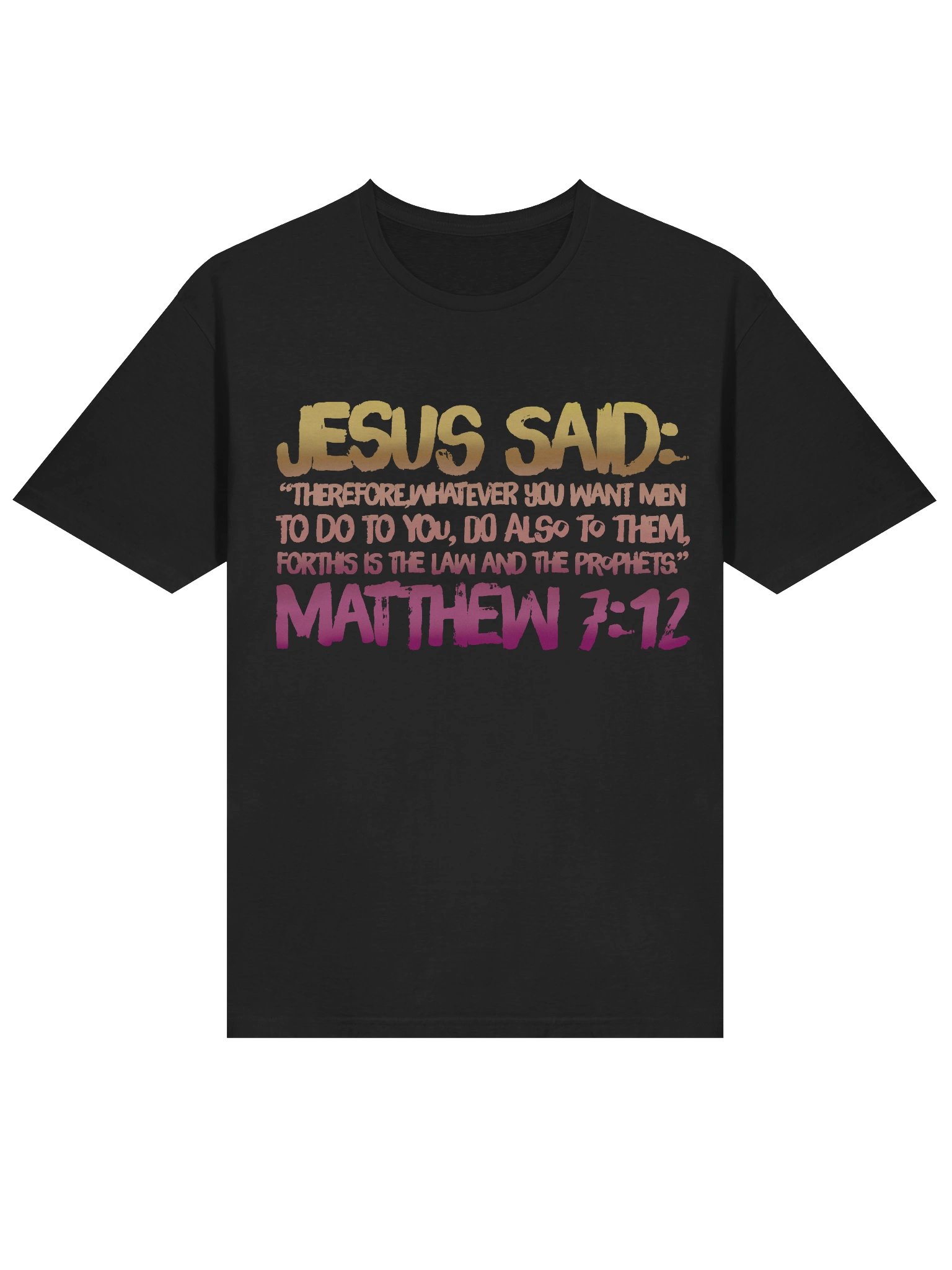 Christian Shirt The Golden Rule Matthew 7:12 product image (5)
