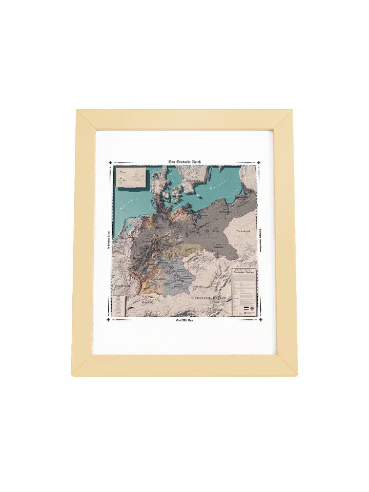 The German Empire - 1914 - Framed Map product image (1)