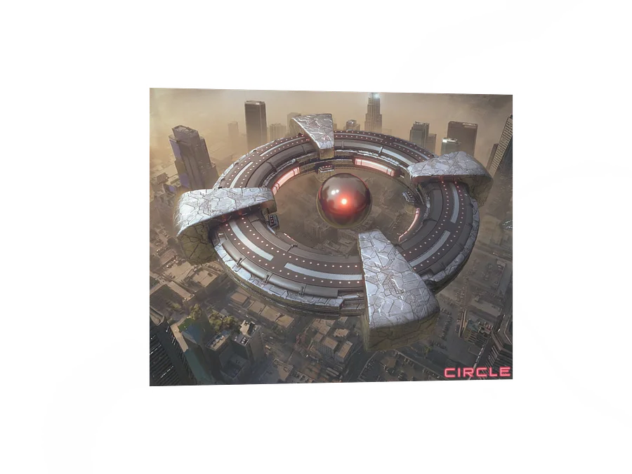 CIRCLE: "Alien Ship" 3D Key Shot (Top View) product image (4)
