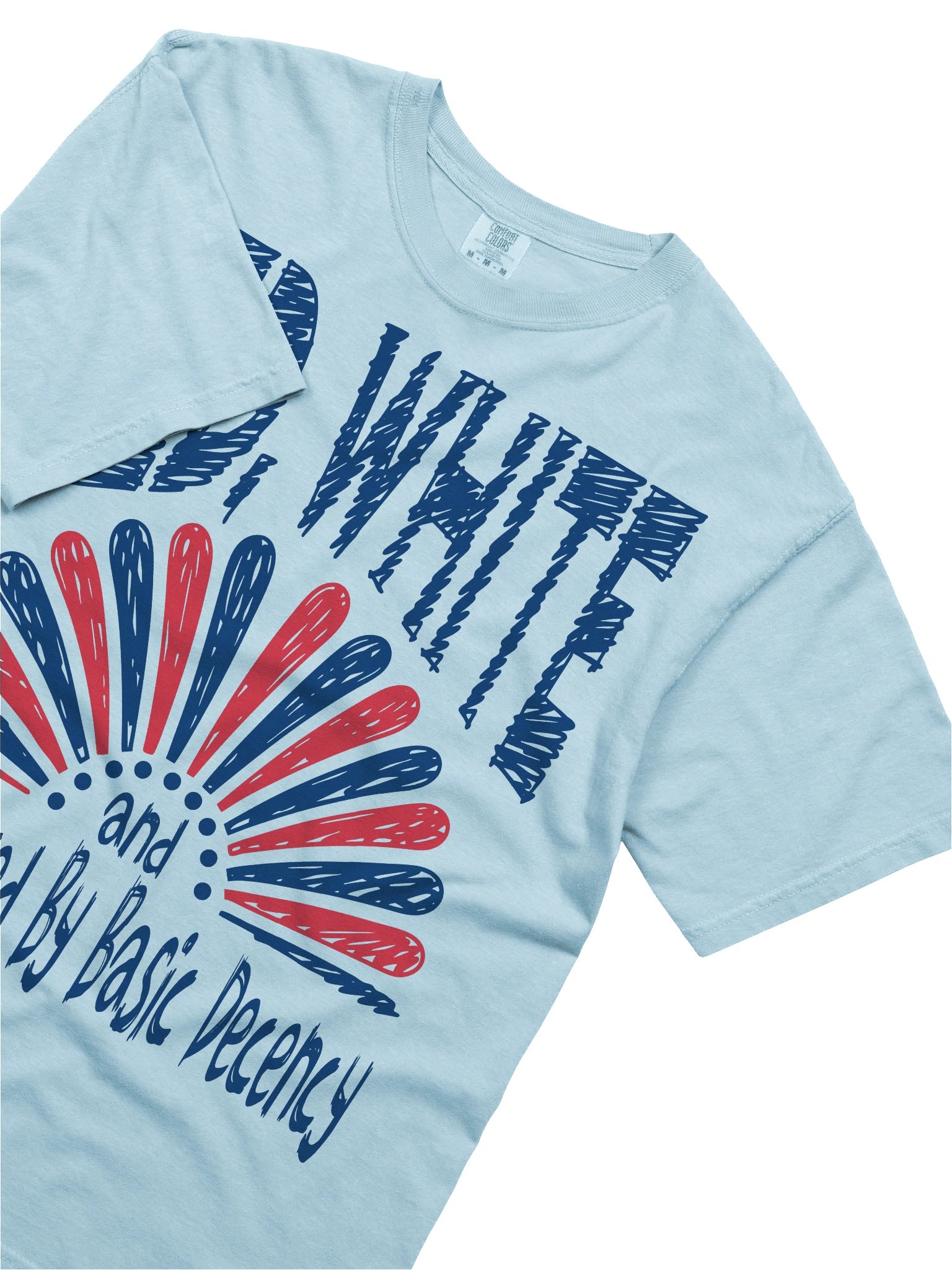 Radicalized By Basic Decency, Hand Sketch Aethetic Patriotic T shirt product image (59)